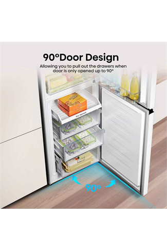 Hisense RB327N4WWE White 55cm 50/50 Total No Frost Fridge Freezer 256L