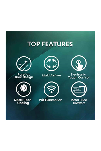 Hisense RF815N4SESE 634L Silver American Style Total No Frost Fridge Freezer