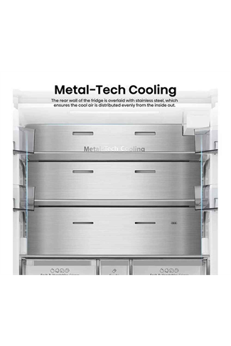 Hisense RF815N4SESE 634L Silver American Style Total No Frost Fridge Freezer