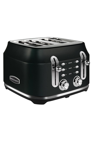 Rangemaster RMCL4S201BK Matte Black 4 Slice Toaster