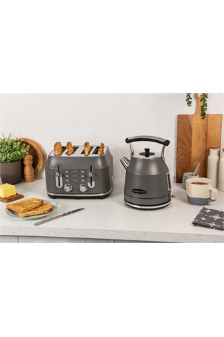 Rangemaster RMCL4S201GY Matte Slate Grey 4 Slice Toaster