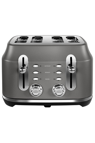 Rangemaster RMCL4S201GY Matte Slate Grey 4 Slice Toaster