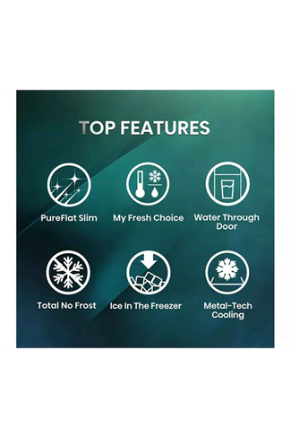 Hisense RQ5P470SYFD 483L Black Total No Frost American Fridge Freezer