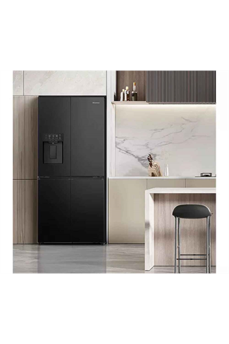 Hisense RQ5P470SYFD 483L Black Total No Frost American Fridge Freezer