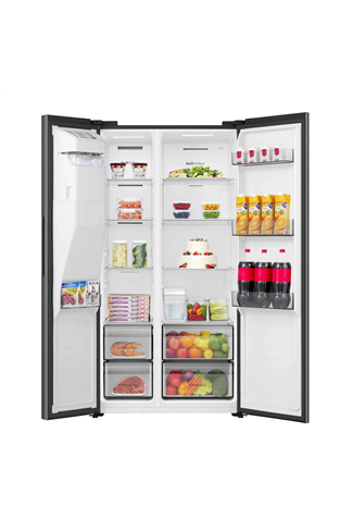 Hisense RS5P528STBE 528L American Side By Side Fridge Freezer Black