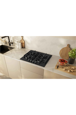 NEFF N70 T26PIP4S0 59cm Black Built-In Gas Hob