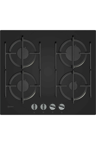 NEFF N70 T26PIP4S0 59cm Black Built-In Gas Hob