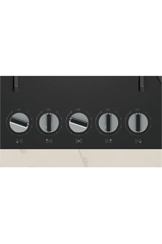 NEFF T27PIQ4S0 N70 75cm 5 Burner Gas-on-Glass Hob Wok Burner Black