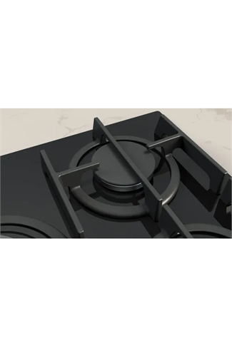 NEFF T27PIQ4S0 N70 75cm 5 Burner Gas-on-Glass Hob Wok Burner Black