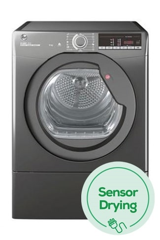 Hoover HLEC8TRGR Graphite 8kg Condenser Dryer