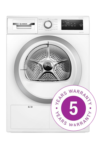 Bosch Series 4 WTH85223GB 8kg White Heat Pump Tumble Dryer