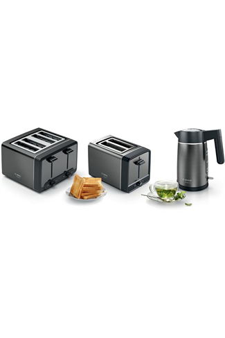 Bosch DesignLine TAT5P445GB Anthracite 4 Slice Toaster