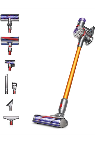 Dyson V8ABS-2023 Cordless Stick Vacuum Cleaner - 40 Minutes Run Time - Silver/Yellow