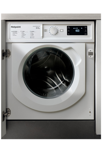 Hotpoint BIWDHG861484 Integrated White 8kg/6kg 1400 Spin Washer Dryer