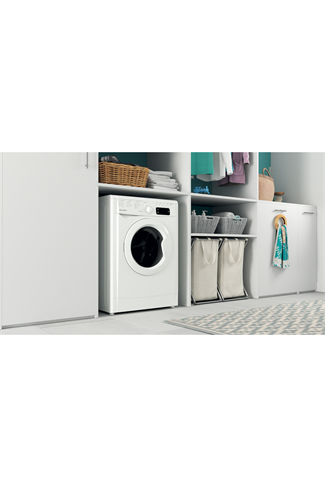 Indesit IWDD75125UKN White 7kg/5kg 1200 Spin Washer Dryer