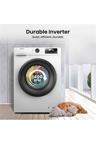 Hisense WF1Q1041BW White 10kg 1400 Spin Steam Washing Machine A Rated