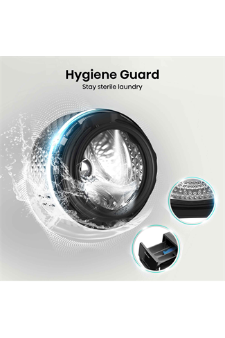 Hisense WF3S1043BB3 10.5kg 1400 Spin Steam Washing Machine Black
