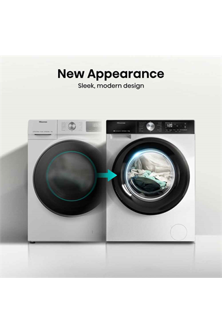 Hisense WF3S1243BW3 White 12kg 1400 Spin WiFi Steam Washing Machine A Rated