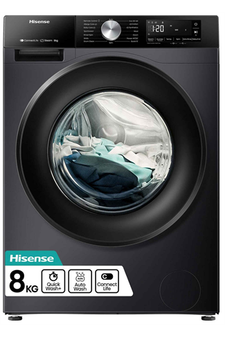 Hisense WF3S8043BB3 Black 8kg 1400 Spin Washing Machine 