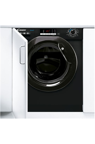 Candy CBW49D2BBE Black Integrated 9kg 1400 Spin Washing Machine