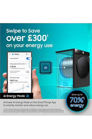 Samsung WW11DG5B25AEEU White 11kg 1400 Spin Washing Machine