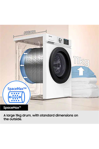 Samsung WW11DG6B25LBU1 11kg 1400 Spin AI Washing Machine Black