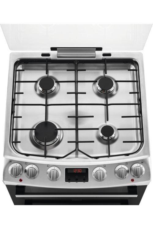 Zanussi 60cm gas cooker double oven best sale