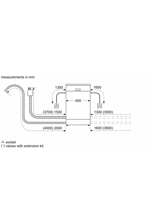 Bosch SRV2HKX39G Integrated Slimeline Dishwasher Kitchen Economy