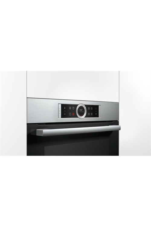 Bosch Serie 8 HBG674BS1B Stainless Steel Built In Electric Single Oven