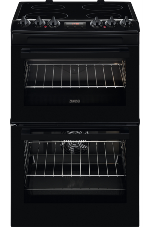 Zanussi ZCV46250BA 60cm Double Oven Electric Cooker Kitchen Economy