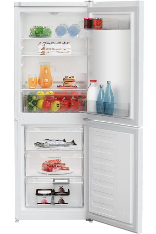 Zenith ZCS3552W 54cm White 50/50 Fridge Freezer Kitchen Economy