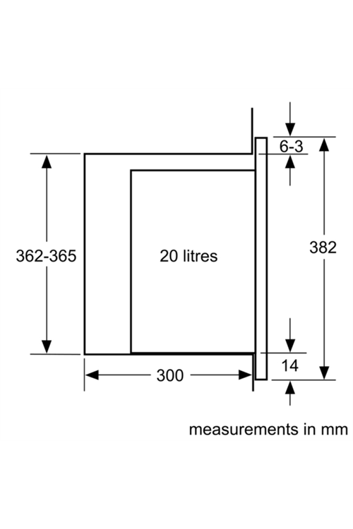 Bosch BEL523MS0B BuiltIn 800W 20L Microwave With Grill Kitchen Economy