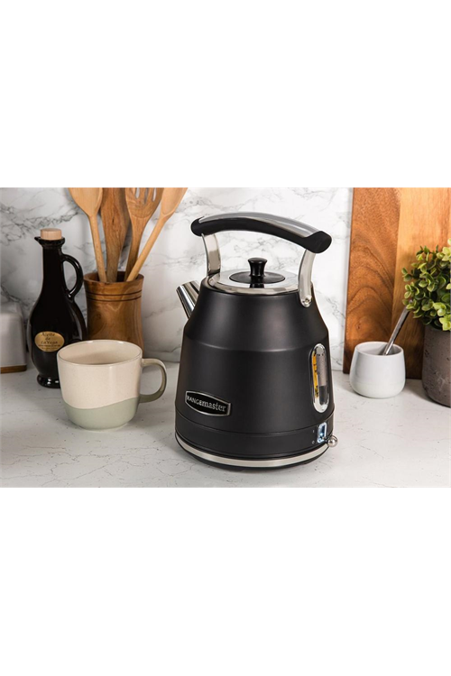 Rangemaster RMCLDK201BK Black 1.7L 3000W Traditional Kettle Kitchen Economy
