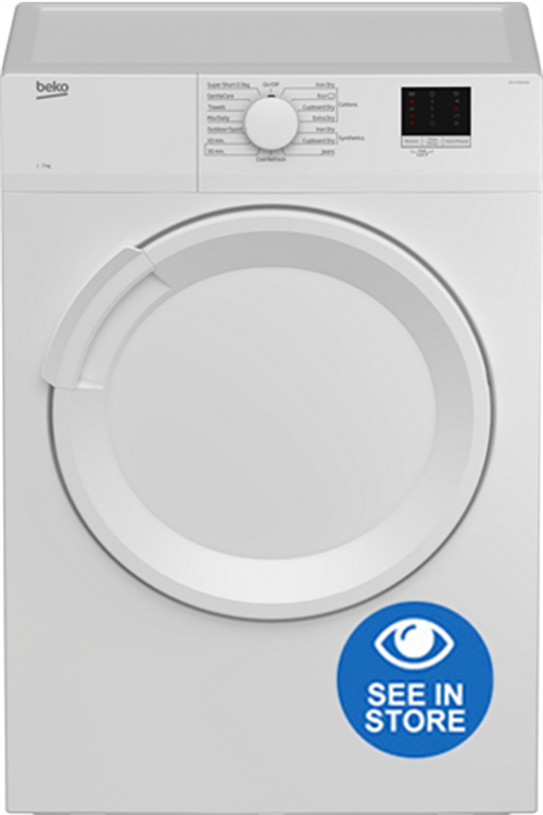 Beko DTLV70041W White 7kg Vented Tumble Dryer Kitchen Economy