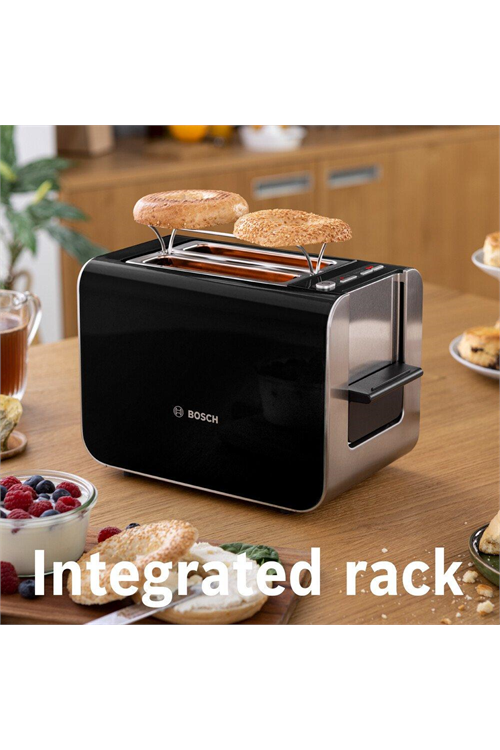 Bosch TAT8613GB Black 2 Slice Toaster Kitchen Economy