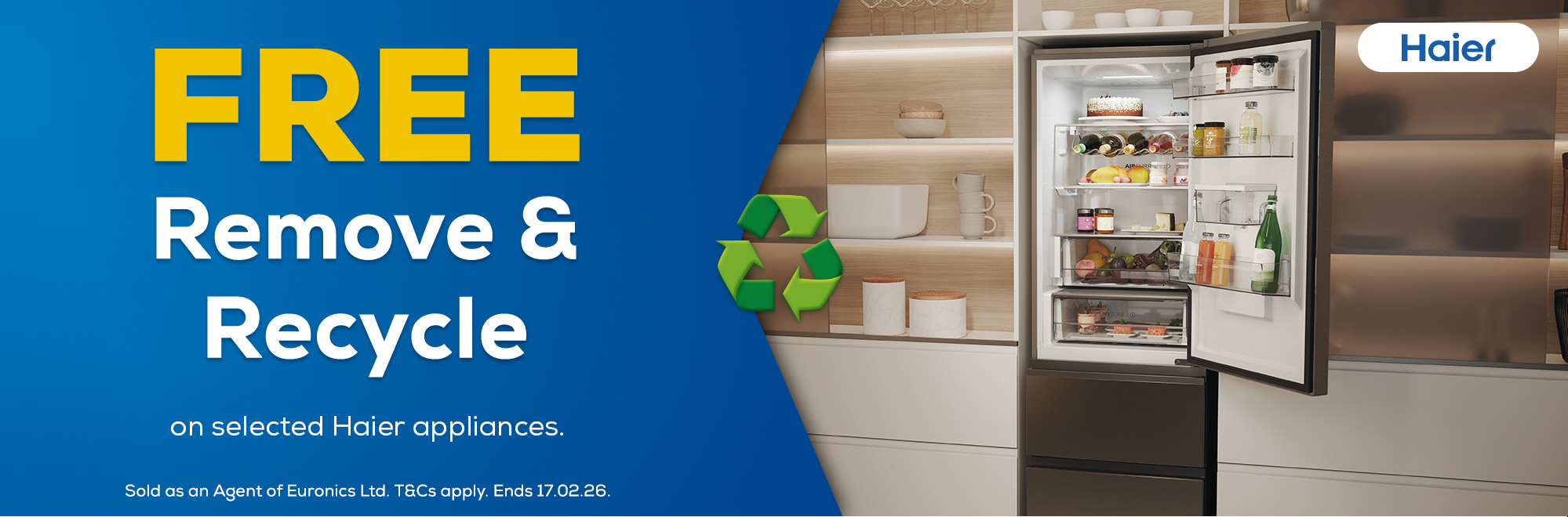 Free Remove & Recycle With Haier