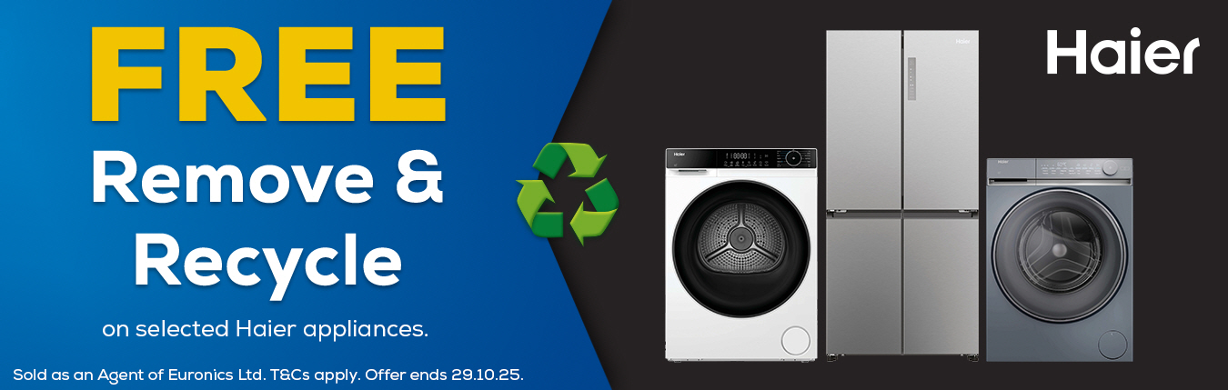 Free Remove & Recycle With Haier & Hoover