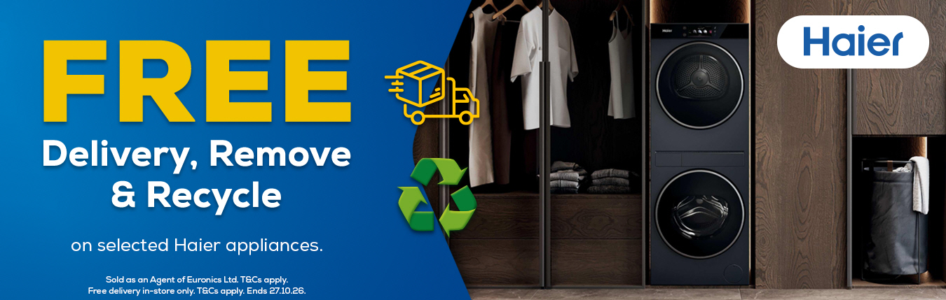 Free Delivery, Remove & Recycle With Haier